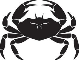 krab silhouet vector illustratie wit achtergrond