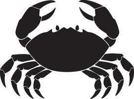 krab silhouet vector illustratie wit achtergrond