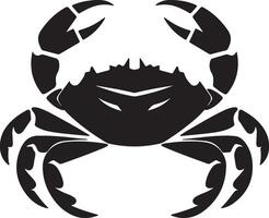 krab silhouet vector illustratie wit achtergrond