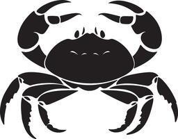 krab silhouet vector illustratie wit achtergrond