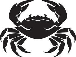 krab silhouet vector illustratie wit achtergrond