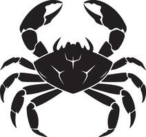 krab silhouet vector illustratie wit achtergrond