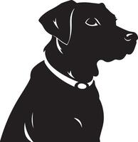 hond silhouet vector illustratie wit achtergrond