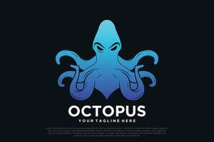 Octopus logo ontwerp gemakkelijk concept premie vector