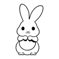 Pasen ei met konijn oren, Pasen ei met konijn oren illustratie vector