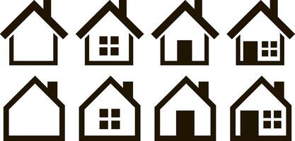 stencil huis clip art gravure huis vector illustratie