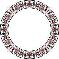 vector gekleurde ronde klassiek Grieks ornament. Europese ornament. grens, kader, cirkel, ring oude Griekenland, Romeins rijk