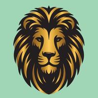 leeuwen gezicht mascotte logo ontwerp vector illustratie voor merk identiteit icoon en Koninklijk koning leeuw