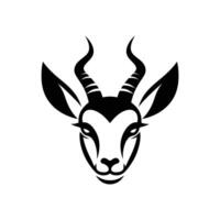 majestueus antilope gazelle hoofd logo vector icoon illustratie ontwerp sjabloon