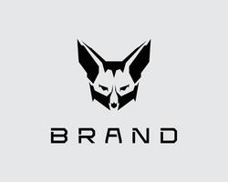 vos meetkundig modern futuristische logo vector klem kunst hond, wolf silhouet bewerkbare