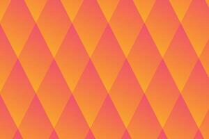 meetkundig roze en oranje achtergrond helling ruit elementen. de samenstelling combineert divers ruit vormen, lijnen en kleuren vector