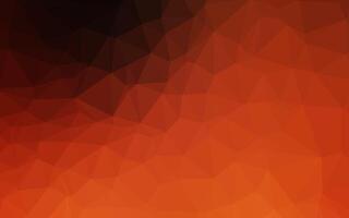 donker oranje vector abstracte mozaïek achtergrond.