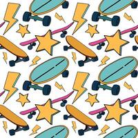 skateboard patroon - naadloos bord sport illustratie ontwerp. vector illustratie