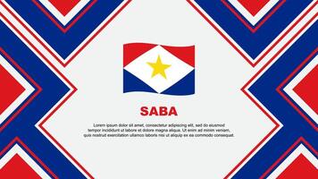 saba vlag abstract achtergrond ontwerp sjabloon. saba onafhankelijkheid dag banier behang vector illustratie. saba vector