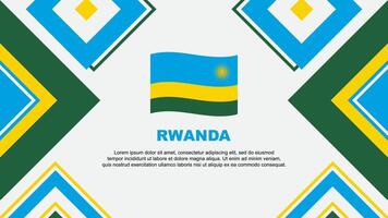 rwanda vlag abstract achtergrond ontwerp sjabloon. rwanda onafhankelijkheid dag banier behang vector illustratie. rwanda onafhankelijkheid dag