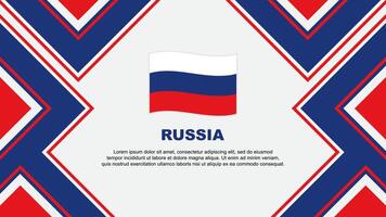 Rusland vlag abstract achtergrond ontwerp sjabloon. Rusland onafhankelijkheid dag banier behang vector illustratie. Rusland vector