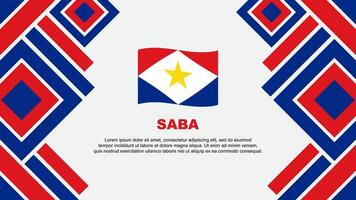 saba vlag abstract achtergrond ontwerp sjabloon. saba onafhankelijkheid dag banier behang vector illustratie. saba
