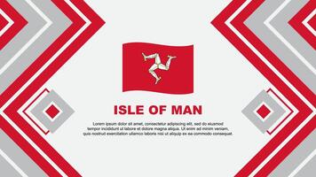 eiland van Mens vlag abstract achtergrond ontwerp sjabloon. eiland van Mens onafhankelijkheid dag banier behang vector illustratie. eiland van Mens ontwerp