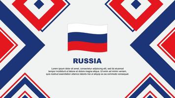 Rusland vlag abstract achtergrond ontwerp sjabloon. Rusland onafhankelijkheid dag banier behang vector illustratie. Rusland onafhankelijkheid dag