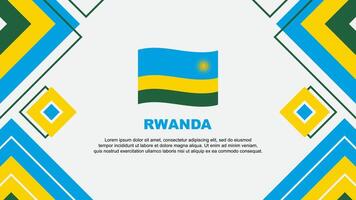 rwanda vlag abstract achtergrond ontwerp sjabloon. rwanda onafhankelijkheid dag banier behang vector illustratie. rwanda achtergrond