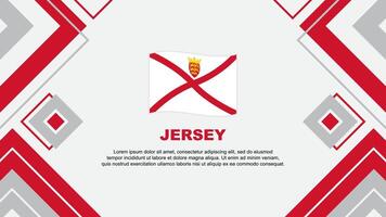Jersey vlag abstract achtergrond ontwerp sjabloon. Jersey onafhankelijkheid dag banier behang vector illustratie. Jersey achtergrond