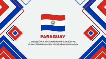 Paraguay vlag abstract achtergrond ontwerp sjabloon. Paraguay onafhankelijkheid dag banier behang vector illustratie. Paraguay achtergrond