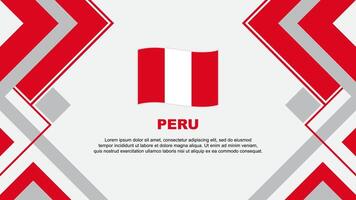 Peru vlag abstract achtergrond ontwerp sjabloon. Peru onafhankelijkheid dag banier behang vector illustratie. Peru banier