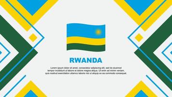 rwanda vlag abstract achtergrond ontwerp sjabloon. rwanda onafhankelijkheid dag banier behang vector illustratie. rwanda illustratie