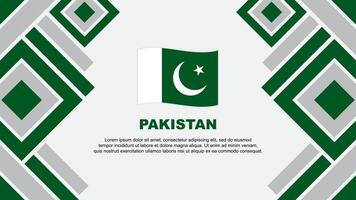 Pakistan vlag abstract achtergrond ontwerp sjabloon. Pakistan onafhankelijkheid dag banier behang vector illustratie. Pakistan