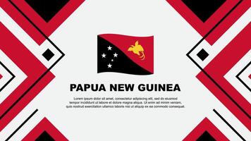 Papoea nieuw Guinea vlag abstract achtergrond ontwerp sjabloon. Papoea nieuw Guinea onafhankelijkheid dag banier behang vector illustratie. Papoea nieuw Guinea illustratie