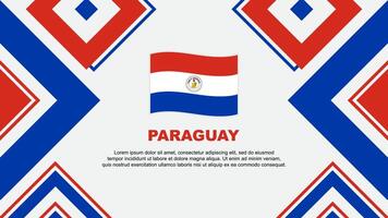 Paraguay vlag abstract achtergrond ontwerp sjabloon. Paraguay onafhankelijkheid dag banier behang vector illustratie. onafhankelijkheid dag