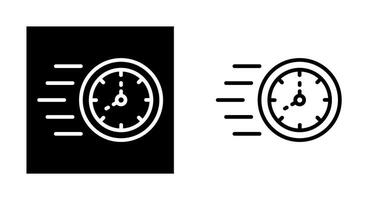 tijd snel vector icoon