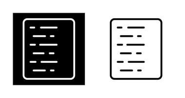 document uitlijnen links vector icoon