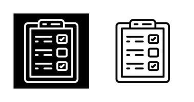 controlelijst vector pictogram