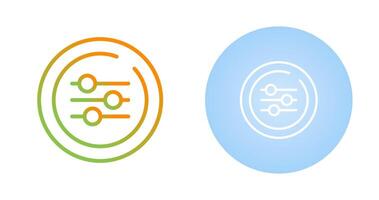 equalizer cirkel vector icoon
