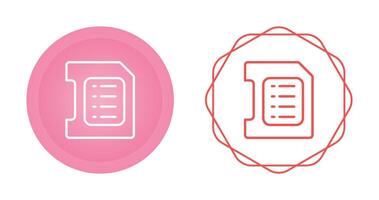 sd-kaart vector pictogram