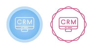 crm analytics vector icoon