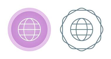 wereldbol vector pictogram