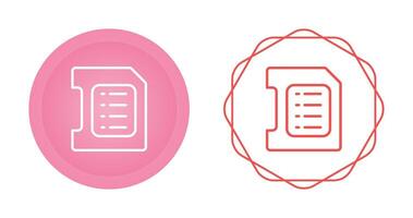 sd-kaart vector pictogram