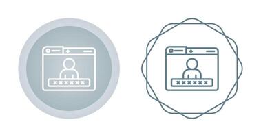 login vector pictogram