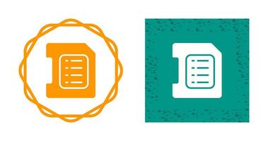 sd-kaart vector pictogram