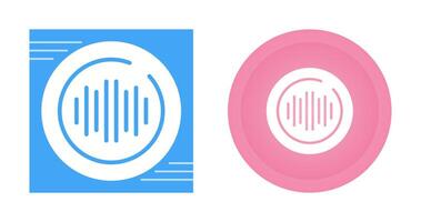 audio spectrum cirkel vector icoon