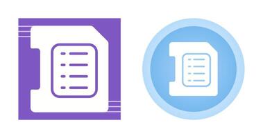 sd-kaart vector pictogram