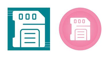 sd-kaart vector pictogram