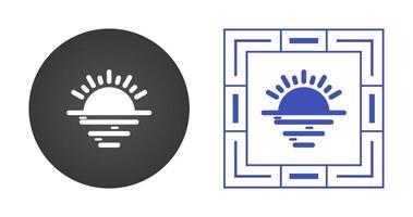 zonsondergang vector pictogram