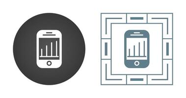 mobiel analytics vector icoon