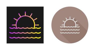 zonsondergang vector pictogram