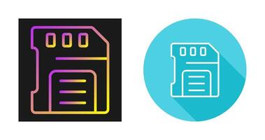 sd-kaart vector pictogram