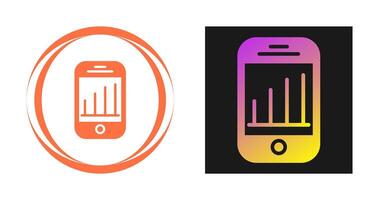 mobiel analytics vector icoon