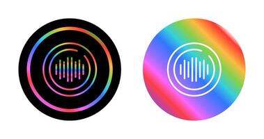 audio spectrum cirkel vector icoon